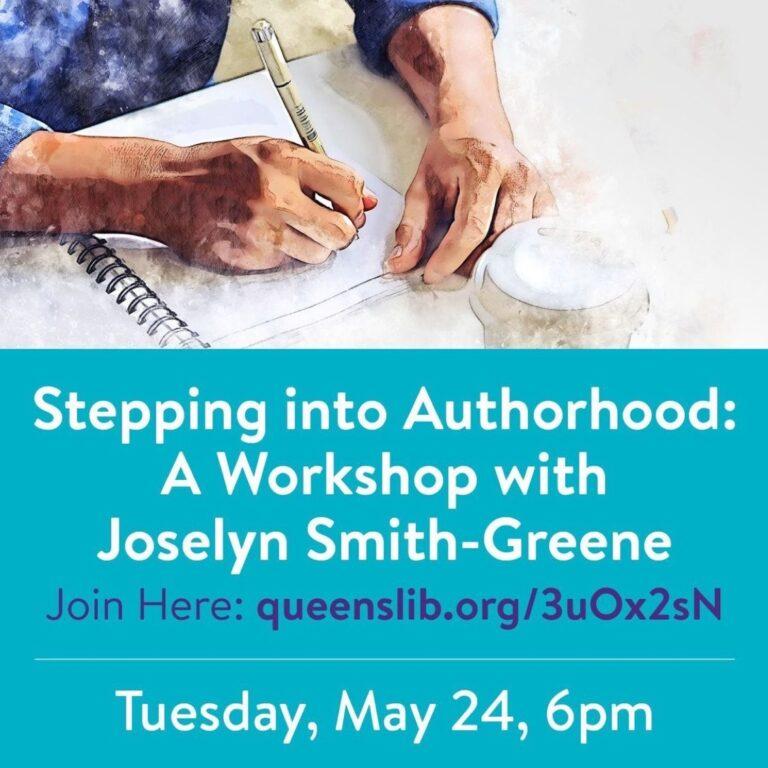 Stepping into Authorhood worshop flyer